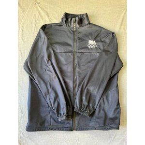 Olympics Sweater‎ Adult Extra Large Blue 1/4 Zip Long Sleeve  Sweatshirt Mens.